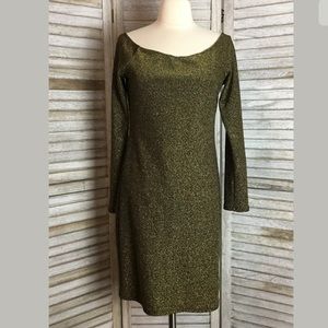 Love J Gold Bodycon Dress Sz XL